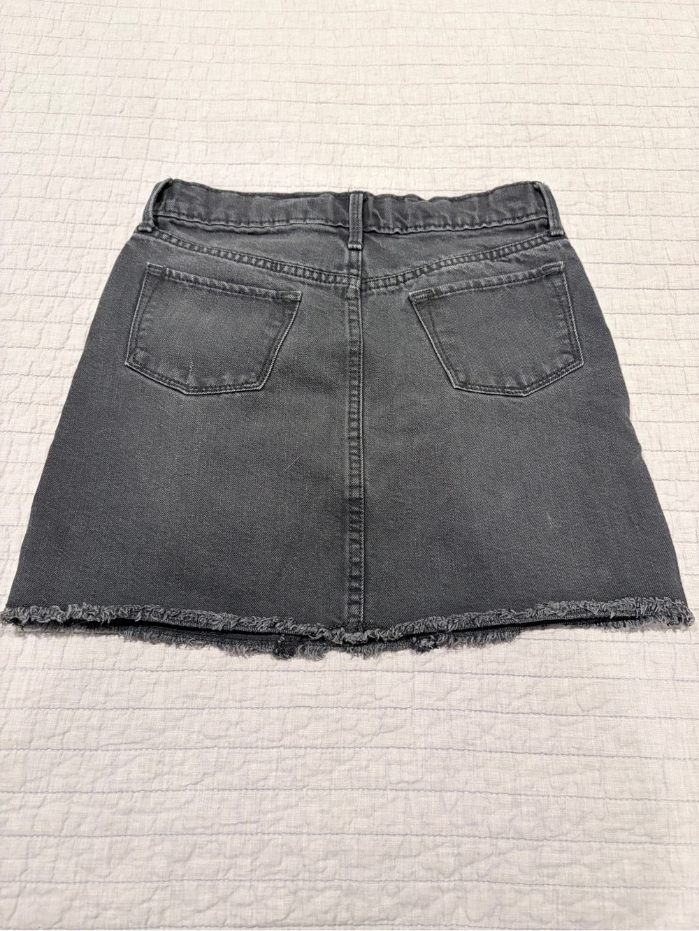 Old Navy Black Denim Mini Skirt Girls Large (10-12) - Picture 2 of 5